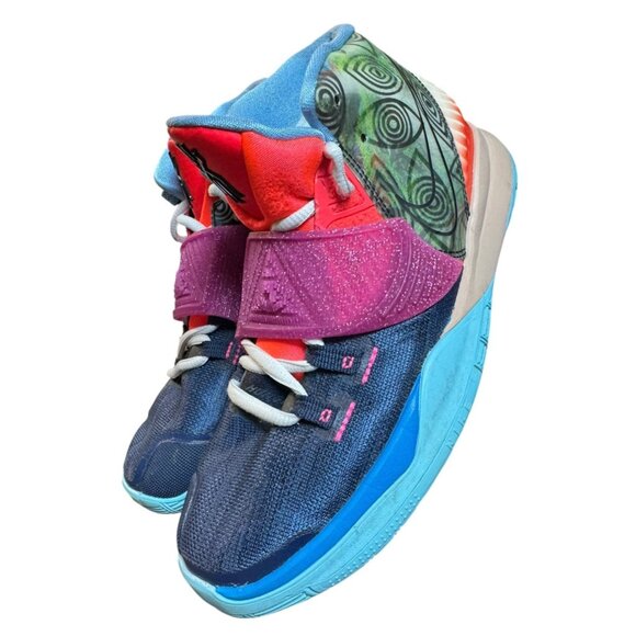 Nike‎ Kyrie 6 Unite The World Basketball Shoes Multicolor Boys Size 4Y - Picture 10 of 16